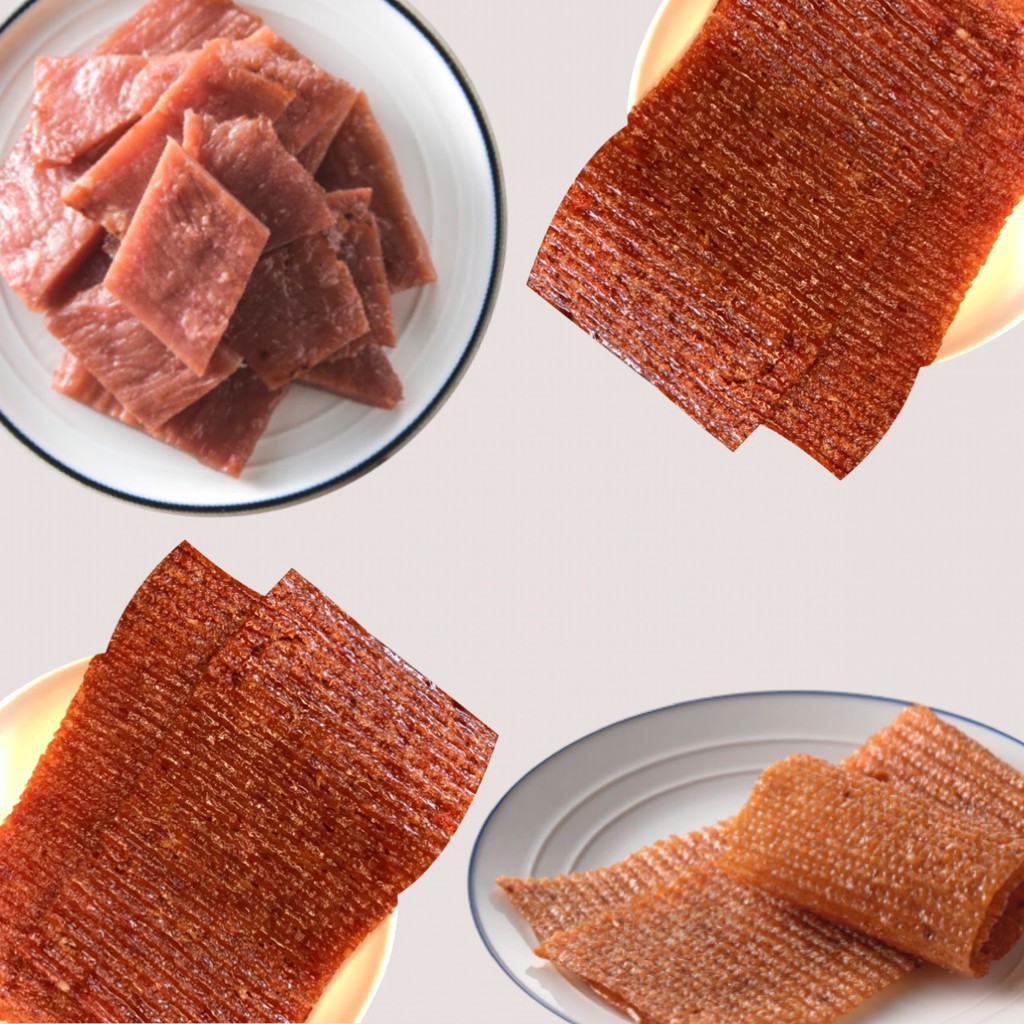溝溝肉卡車碾壓過的肉乾以特殊工序形成溝狀紋路.突破傳統肉乾的硬.柴口感再輕刷微甜醬汁甜甜滋味富含濃濃烤肉香撕咬一口，越吃越有味-蜜汁豬肉乾嚴選新鮮豬後腿肉原肉直切經低溫真空攪拌spa按摩，鎖住新鮮美味