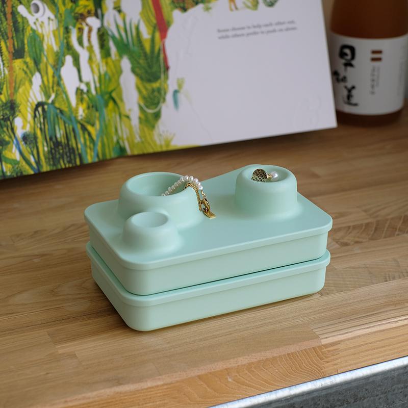 地景置物盒－丘陵+基本款 ( 2件組 )－彩色系列 NightBlue 暗夜藍