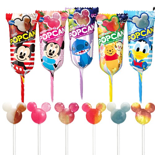 日本Glico 固力果 迪士尼棒棒糖 (單支) 每支$19 單次下單數量購滿30支，將以整盒盒裝出貨。 商品規格：單支9.5g 商品介紹 ： 可愛氣球包裝，每支包裝上都有迪士尼卡通人物，棒棒糖是可愛米