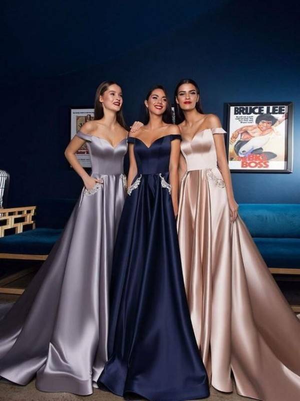 10 Inspirasi Model Gaun Bridesmaid Berbahan Satin Anggun