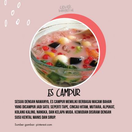 11 Minuman Es Tradisional Khas Indonesia yang Dijamin Bikin Ngiler. Mau yang Mana?