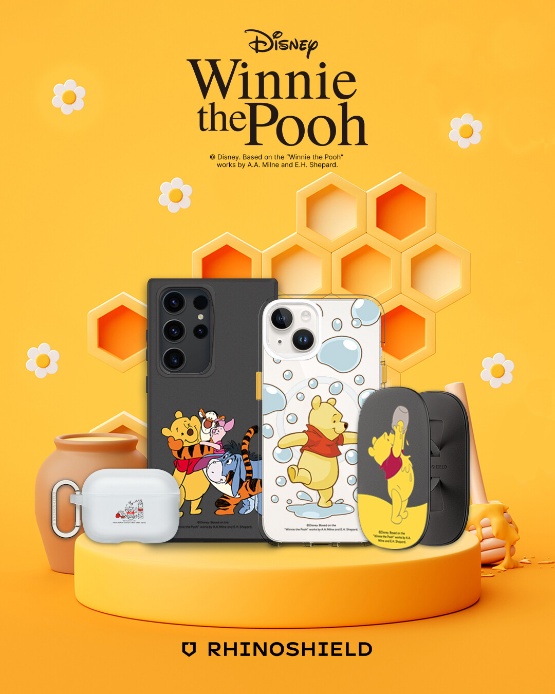 超萌維尼手機殼！RHINOSHIELD犀牛盾推出「小熊維尼系列」，維尼粉快衝！