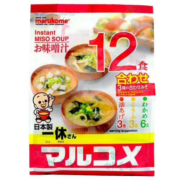 內容量:216g(3種口味) 有效期限2020.09.06 保存期限12個月 商品流通速度快下標前請先確認商品是否有貨謝謝!! #日本味增湯 #味增湯 #即席味增湯 #料亭之味 #味噌湯 #即席味噌湯