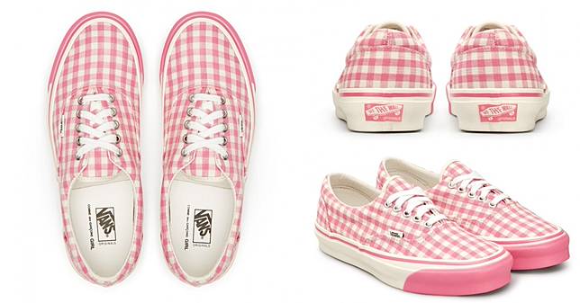 cdg vans pink
