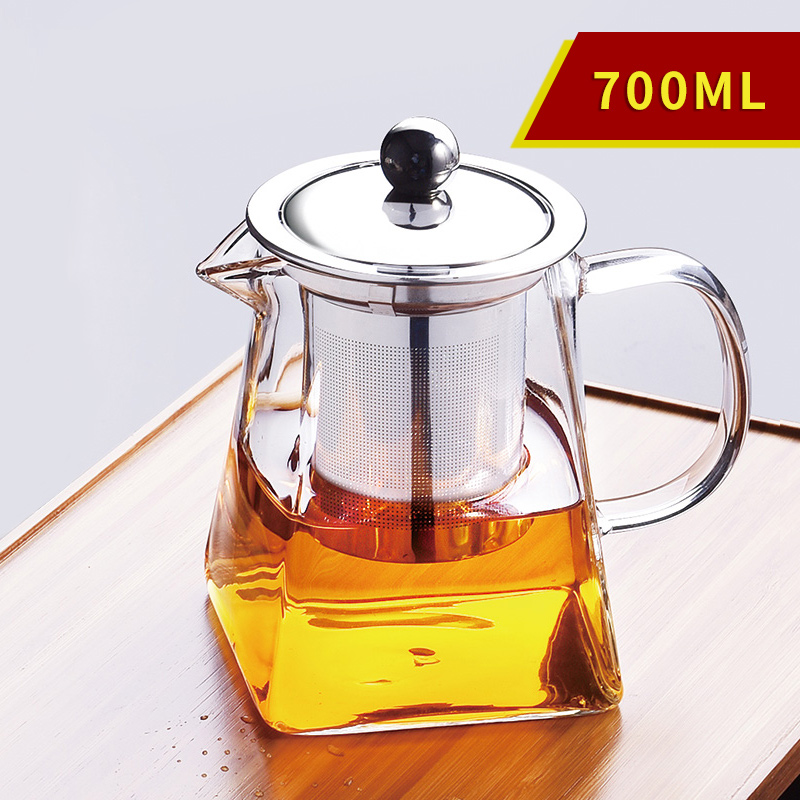 陶瓷故事泡茶壺器不▋銹鋼過濾耐熱高溫玻璃小號花紅茶茶具套裝家用