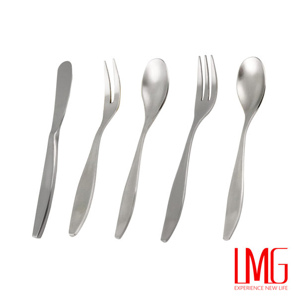 LMG▶64902卡雅系列-茶匙/茶叉/咖啡匙/水果叉/奶油刀(砂光)