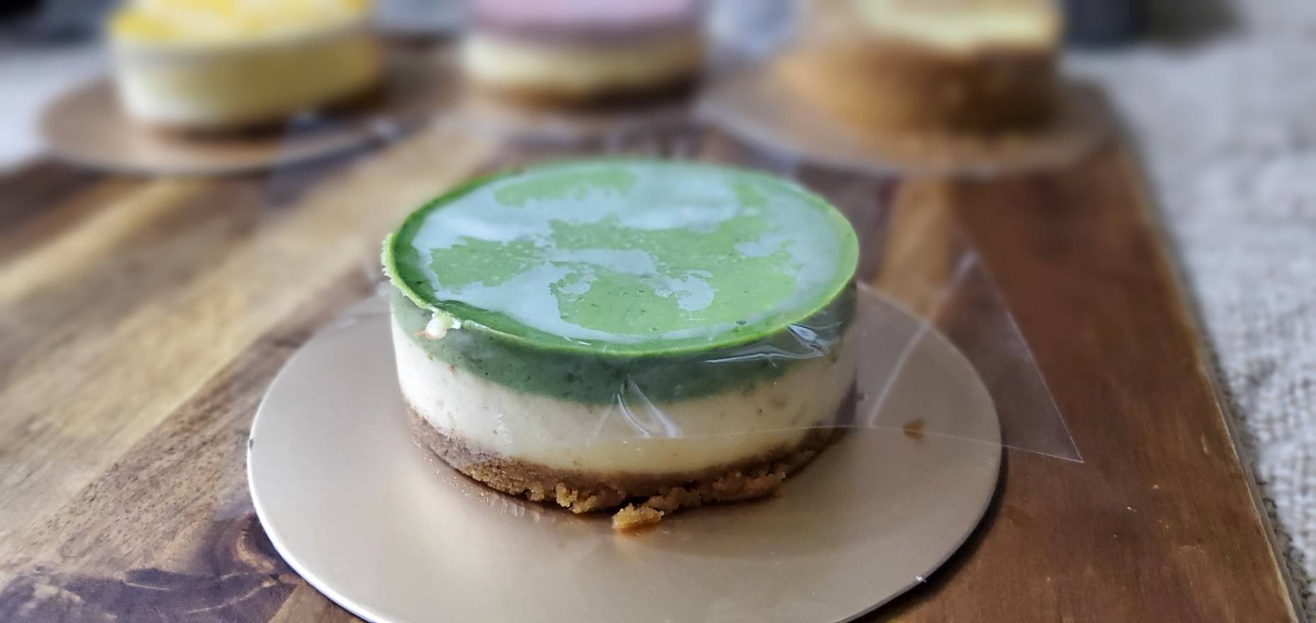 [糕中生一年二班] 靜岡抹茶重乳酪 4吋 無色素