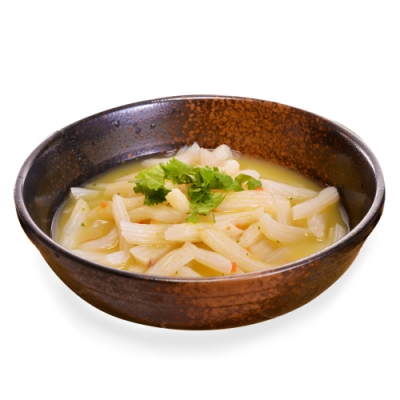 ★低卡飽足，享用無負擔 ★食用方便，懶人/旅行必備 ★蒟蒻麵條與南瓜濃湯的絕妙搭配