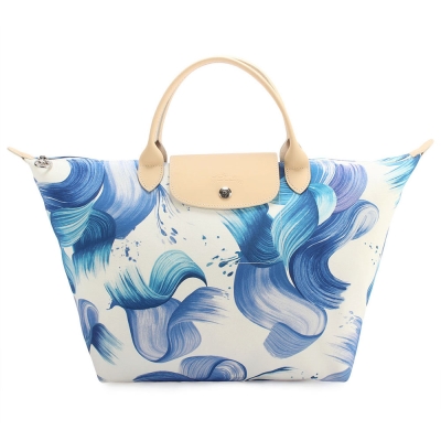 年度最受注目品牌清新水花圖案印花繽紛色彩流線包型