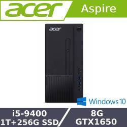 ◎CP值超高|◎i5-9400六核心|◎1T+256G SSD大空間商品名稱:Acer宏碁TC-865六核效能桌機i5-9400/8G/1T+256GSSD/GTX1650/300W/W10品牌:Ac