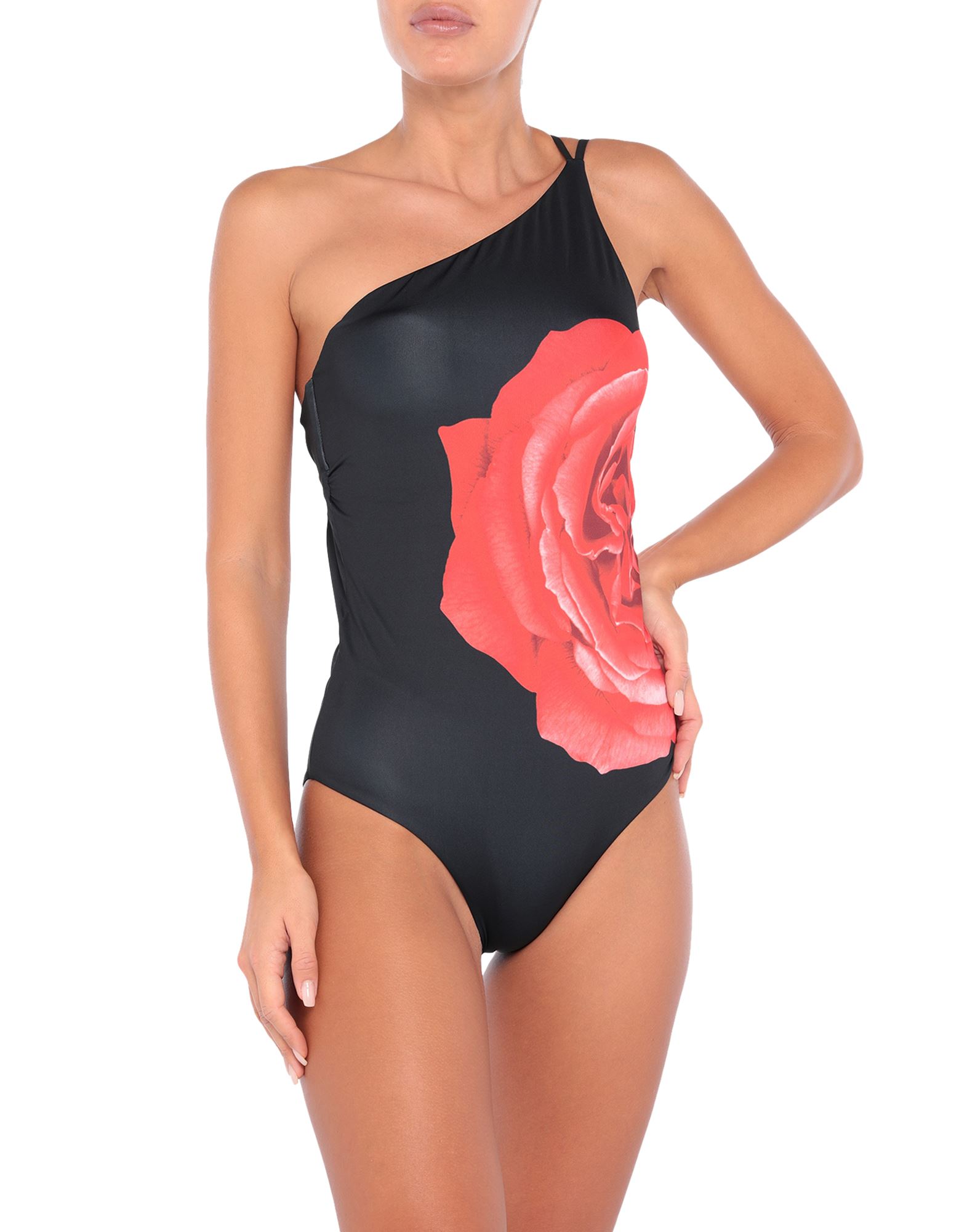 synthetic jersey, belt, logo, floral design, padded, stretch.