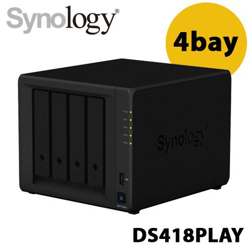 4 硬碟槽 NAS 可做為理想的家庭多媒體中心 加密效能：讀取速度達每秒 226 MB以上、寫入速度達每秒 185 MB 以上1 支援二路 H.265/H.264 4K 影片快速轉檔2 雙核心 CPU