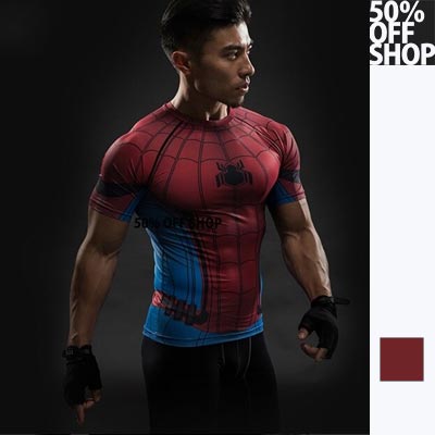 50%off shop蜘蛛人返校日同款電影速乾t最新款漫威歐美系列速乾短t【a035640c】