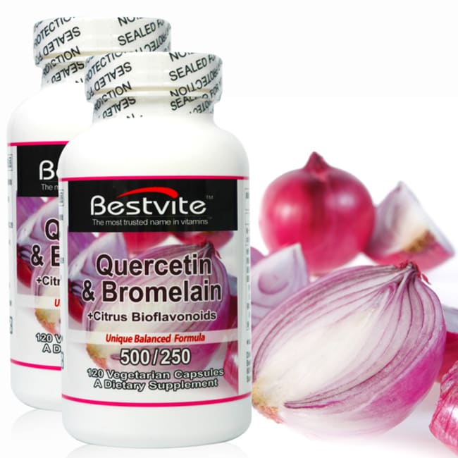 【美國BestVite】必賜力洋蔥萃取物含槲黃素膠囊2瓶組 (120顆*2瓶)