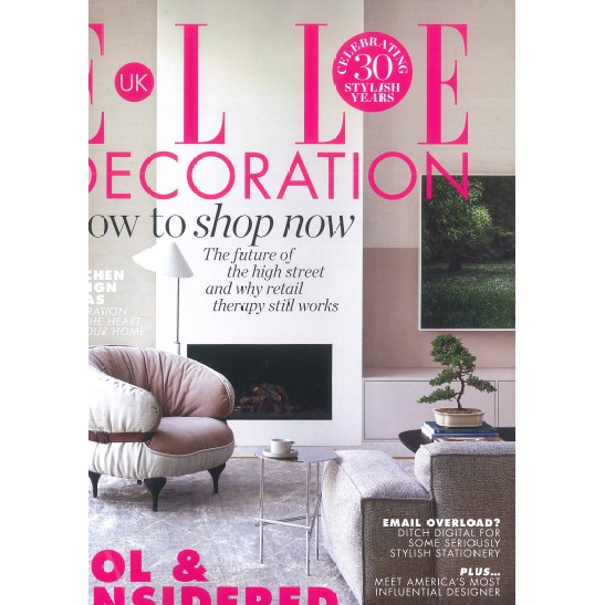 ELLE DECORATION英國版引領潮流的傑出報導，是當代居家佈置、室內裝潢權威性指南，每期豐富的內容從介紹優秀設計師的最新力作，各地深具品味的室內設計個案，到現代裝璜風格走向，篇篇都不容錯過。*
