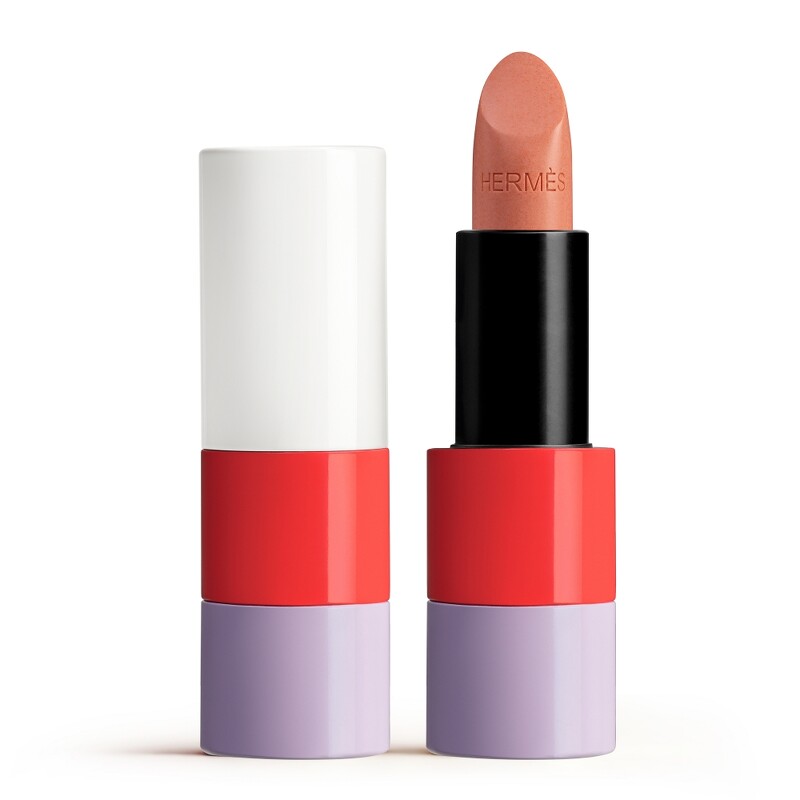 Hermes愛馬仕Rouge Hermès 2022春夏限定色唇膏(#05 Beige d’Eau波光淡粉)，NT2,600