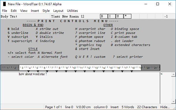 DOS時代古早編輯器不死，WordStar 粉絲推 Windows版本WordTsar為死忠用戶再續命