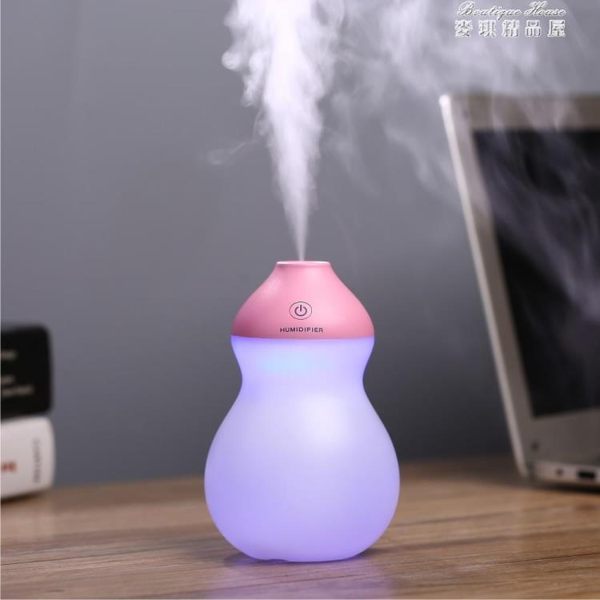 葫蘆空氣加濕器宿舍學生迷你桌面小型usb辦公室臥室靜音男女補水 麥琪精品屋
