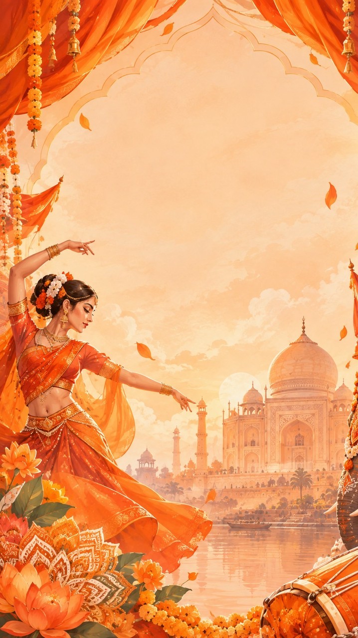 สีแสด (ตรีมอินเดีย)🇮🇳🧡