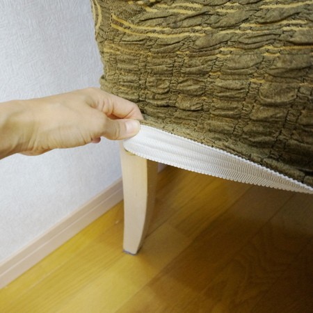 簡単に 縫わずにできる 椅子カバー模様替えアイディア