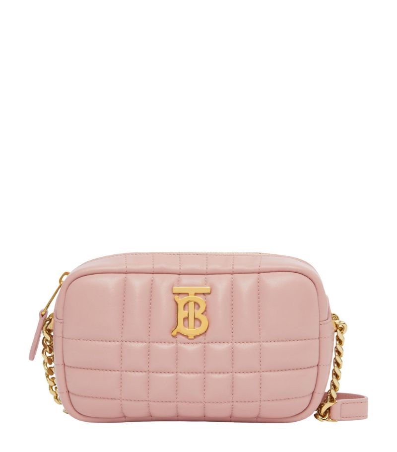 Burberry Mini Leather Quilted Lola Camera Bag