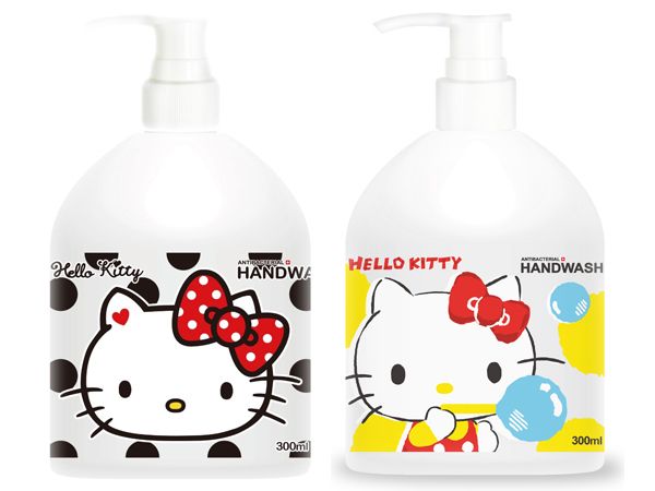 Hello Kitty~洗手乳(300ml) 白麝香／小蒼蘭 款式可選【D954625】三麗鷗授權，還有更多的日韓美妝、海外保養品、零食都在小三美日，現在購買立即出貨給您。