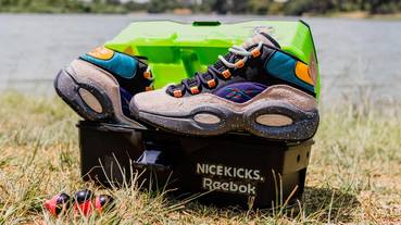 官方新聞 / 臺灣現正販售 Reebok x Nice Kicks Question Mid ‘Bubba Chuck’ 展現 AI 對釣魚消遣的超熱愛