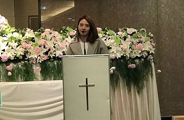 李榕宣今為父親舉辦告別式。記者王郁惠／攝影