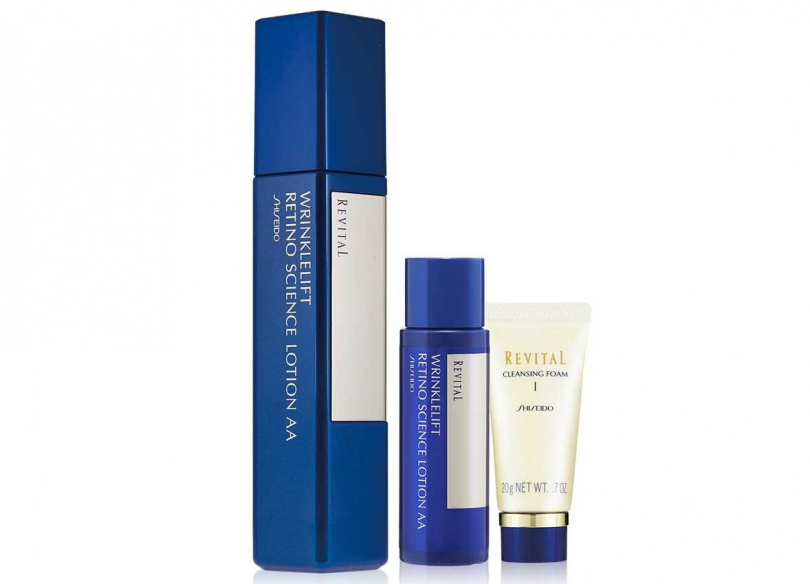 資生堂東京櫃莉薇特麗抗皺精露組／2,600元 內含莉薇特麗抗皺精露AA 125ml+莉薇特麗調理潤膚皂 20g+莉薇特麗抗皺精露AA 50ml。(圖／品牌提供)