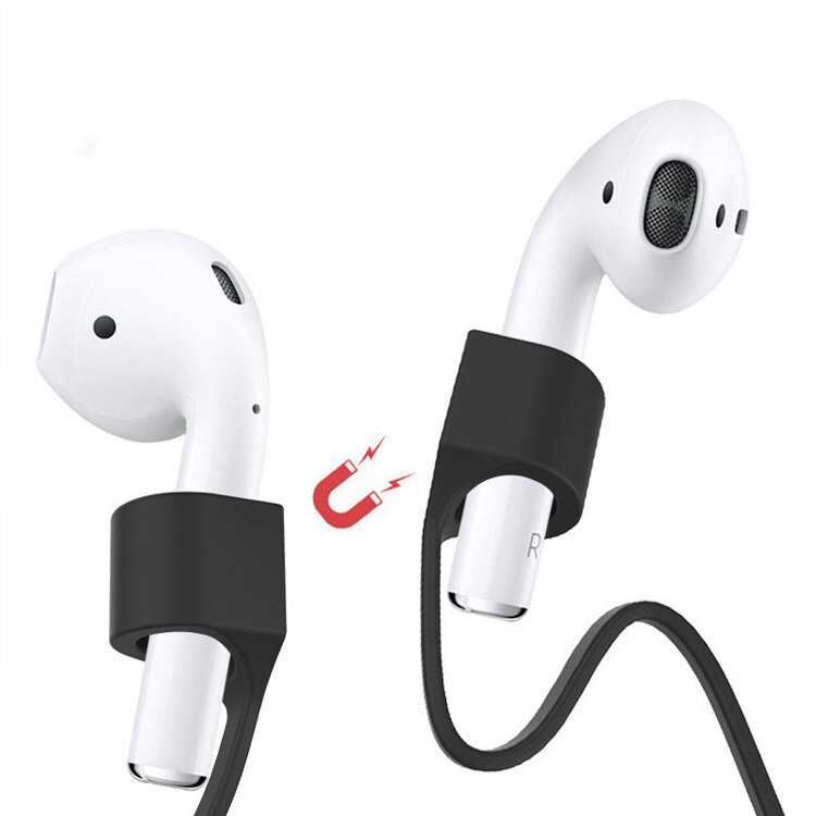 AirPods耳機防丟繩 收納套 磁吸 AirPods 防丟線 防丟繩 矽膠防丟線 矽膠套 矽膠 AirPods防丟繩