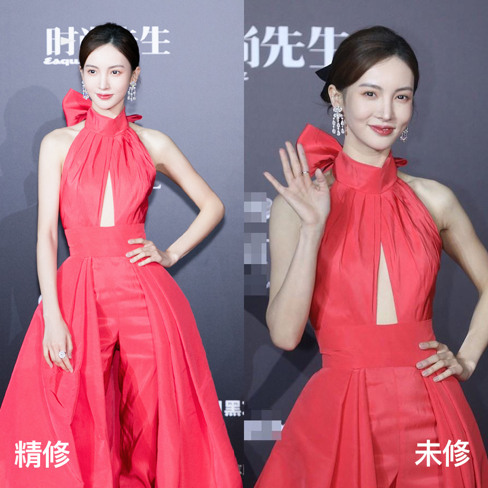 女星紅毯造型精修vs未修6：金晨