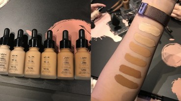 粉體超親膚！歐美開架牌 NYX 熱賣的「水感粉底」再加 6 色！