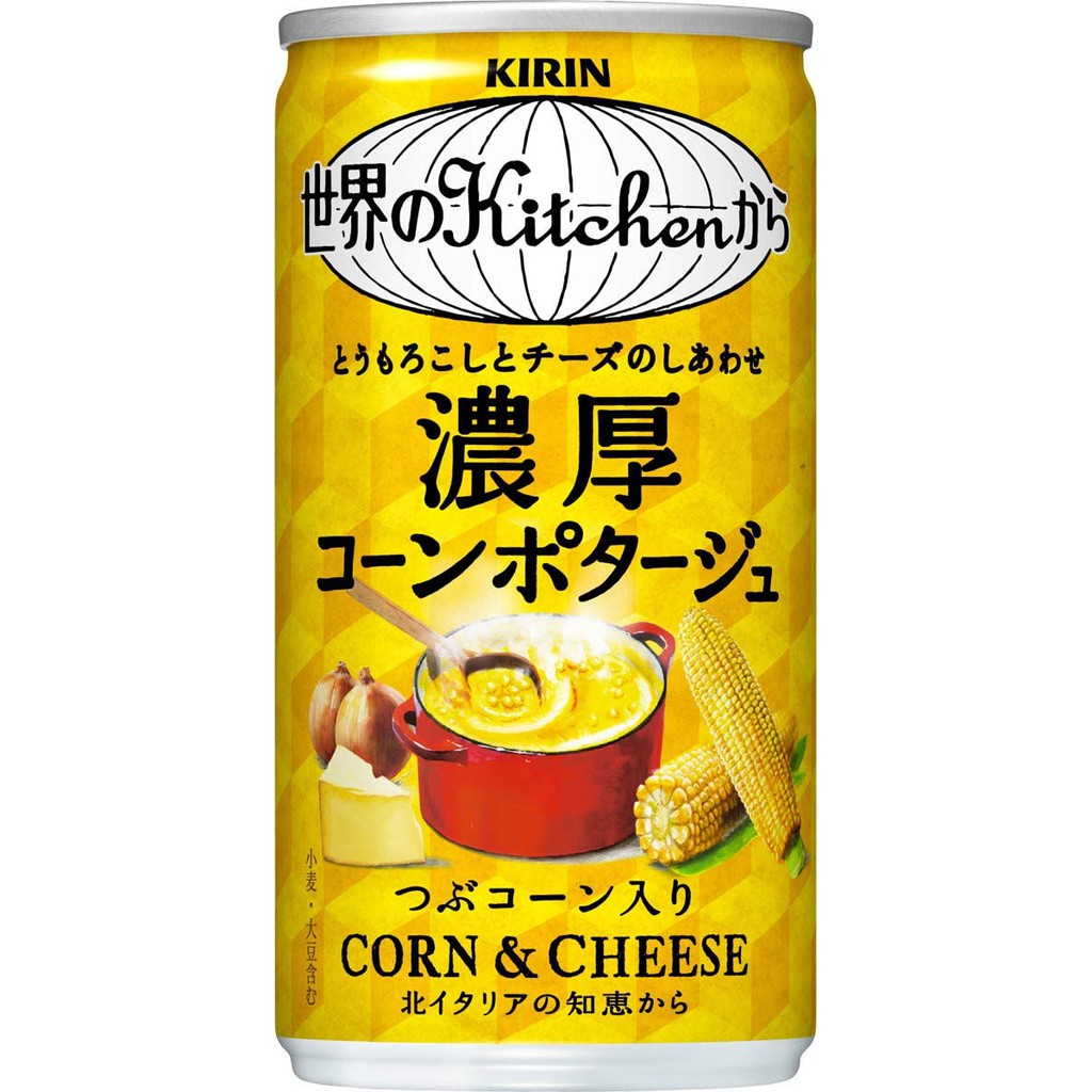 全新品濃厚玉米濃湯容量規格：185g成分：玉米(非基因改造),砂糖,全脂奶粉,食鹽,奶油,洋 蔥,奶油起士糊(牛奶,食鹽),玉米粉(非基因改造),氧化 澱粉,L-麩酸鈉,胺基乙酸,大豆卵磷脂,香料營養