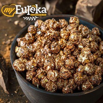 黑巧克力爆米花