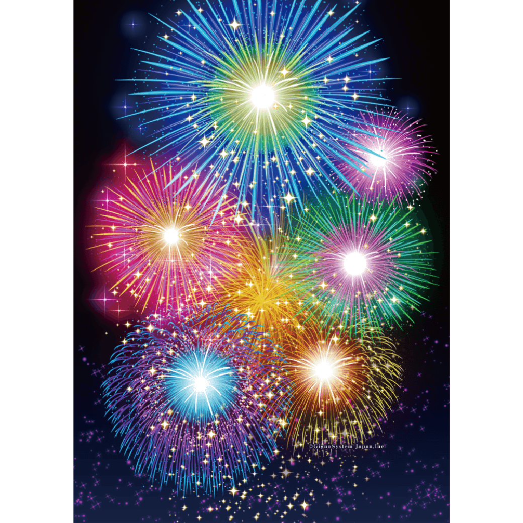 Glittering fireworks