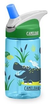 《台南悠活運動家》CAMELBAK 美國 兒童吸管運動水瓶 搖滾河馬 400ml CB1274403040