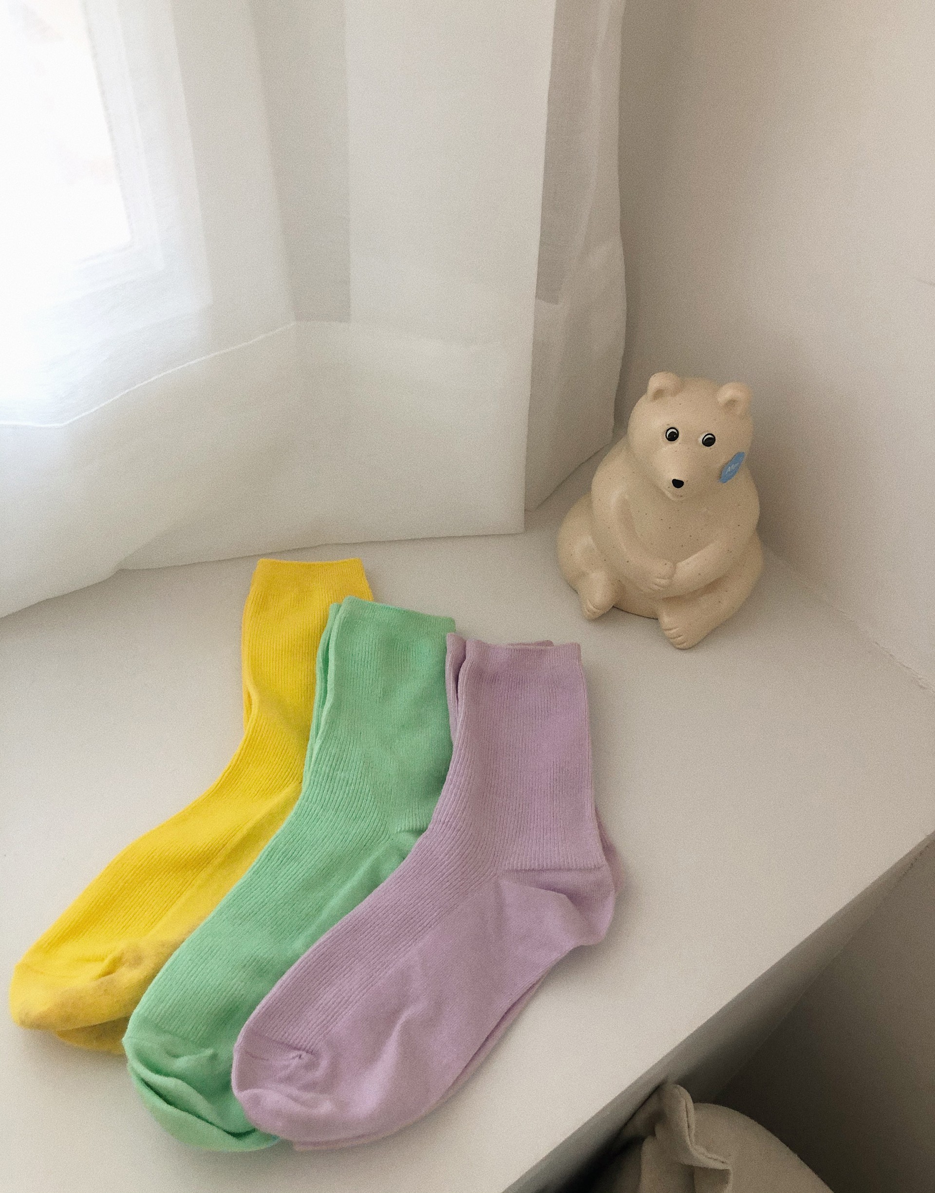 韓國直送/經典百搭素面款/三色一組