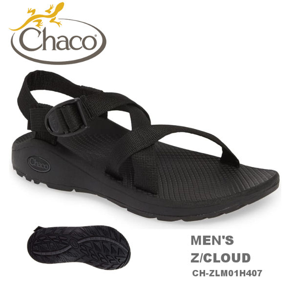 【速捷戶外】美國 Chaco CH-ZLM01H407 越野紓壓運動涼鞋-標準 男款(黑) Z/CLOUD ，戶外涼鞋，佳扣