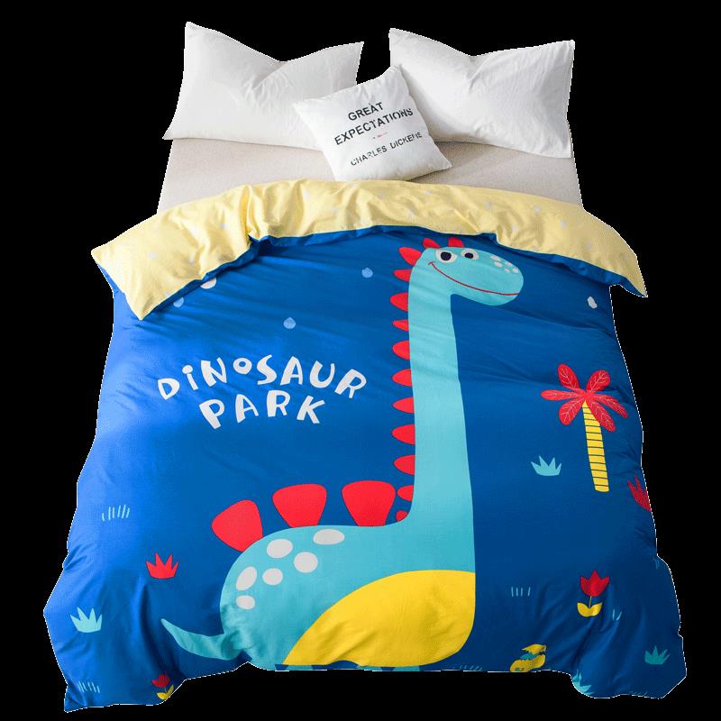 卡通全棉被套單件1.8x2.0m純棉單人150x200雙人被罩200x230♠極有家♠