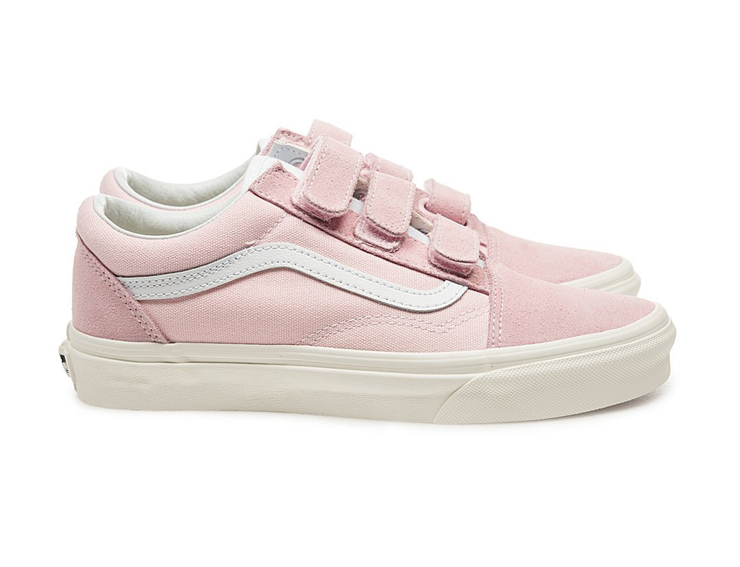 VANS - VN0A3D29S4B OLD SKOOL V 魔鬼氈 基本款板鞋 帆布鞋 (Chalk Pink 粉紅色)