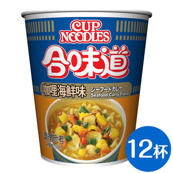 日清 合味道 咖哩海鮮味杯麵 71g*12入