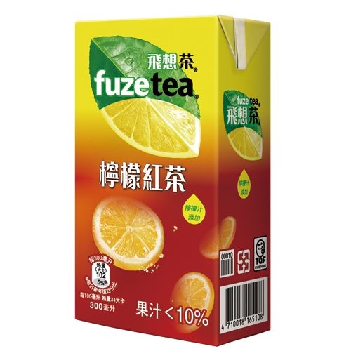 FUZE TEA飛想茶檸檬紅茶300ml*6【愛買】