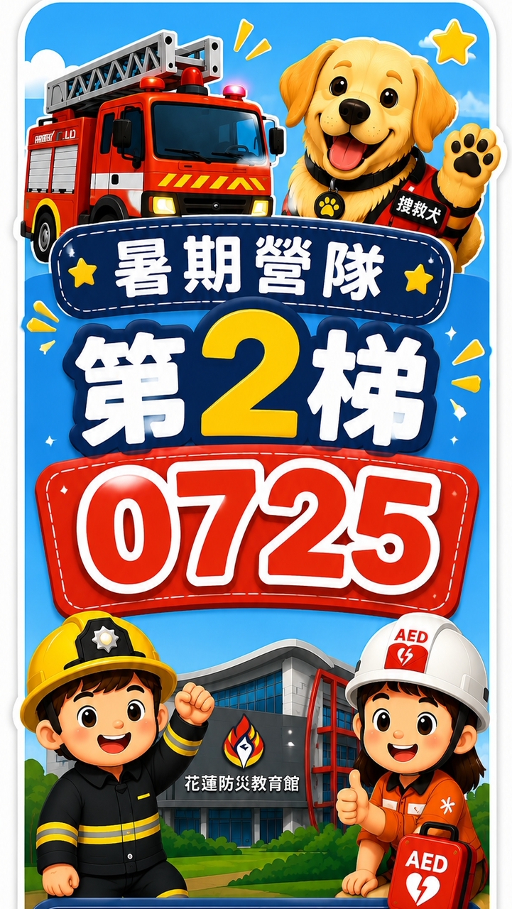 暑期營隊第2梯0725花蓮防災教育館