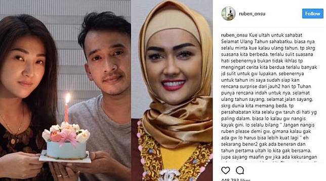 40 Hari Julia Perez, Ruben Onsu Unggah Video Kenangan Indah
