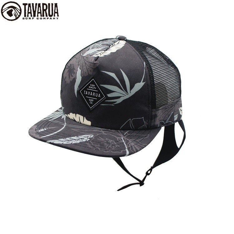 -來自日本衝浪品牌TAVARUA-採用速乾防紫外線材料“ TAVARUA UV TeX”-下巴扣帶設計 扣帶可收納於頂部 水陸兩用- 尺寸 FREE SIZE59 適合頭圍55~59cm