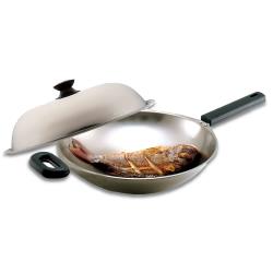 ◎頂級18-10不鏽鋼製造 不含有毒塗層 烹調健康又安心|◎|◎主商品：鍋寶煎大師不銹鋼炒鍋*1‧型號:SGD-6361QQ(市價:15900元)‧容量：約5公升±5%‧口徑：36公分‧重量：約2公斤