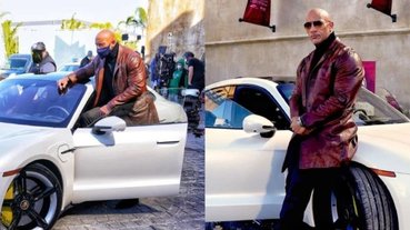 真的肌肉練太壯！巨石強森大隻佬「塞不進去保時捷」，導演傻眼 ：你是在整我嗎？