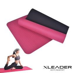 ◎◆高密度材質，重量輕，回彈力強|◎◆附贈束繩收納方便，輕鬆揹著走|◎◆100%不含塑化劑，環保安全愛地球商品名稱:LeaderX雙層防滑加強冰感SBS瑜珈墊品牌:LeaderX類型:瑜珈墊材質:TP