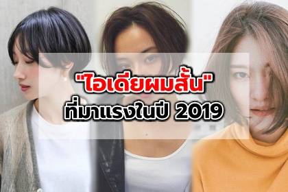 The Bangkok Insight | รวมไอเดียทรงผมสั้น ที่กำลังมาแรงในปี 2019