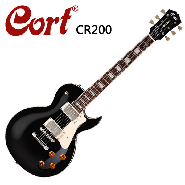 ★CORT★CR200-BK 嚴選電吉他-黑色 ◆韓國品牌CORT吉他大廠 ◆經典單邊缺角琴型